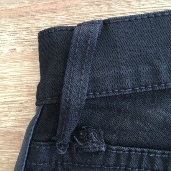 JOES JEANS Black THE SKINNY Faux Leather Tuxedo - Picture 4 of 5